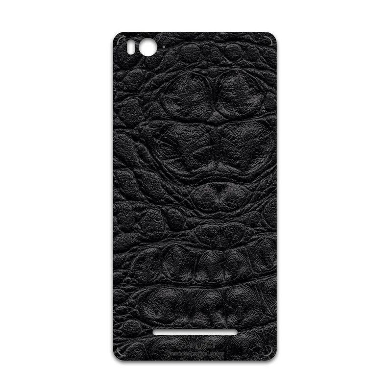 برچسب پوششی ماهوت مدل Black-Crocodile-Leather مناسب برای گوشی موبایل شیائومی Mi 4c