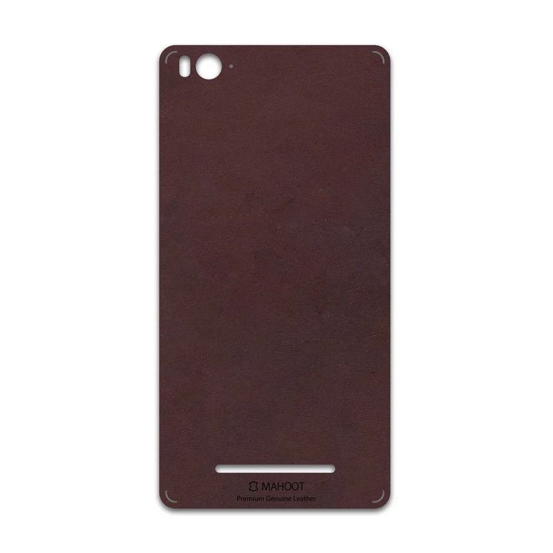 برچسب پوششی ماهوت مدل Matte-Dark-Brown-Leather مناسب برای گوشی موبایل شیائومی Mi 4c