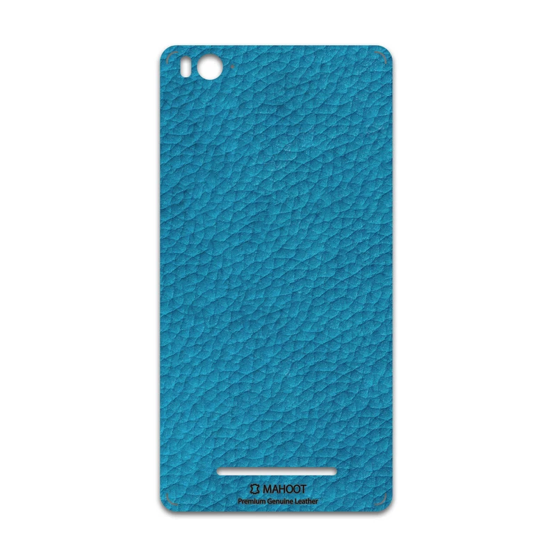 برچسب پوششی ماهوت مدل Blue-Leather مناسب برای گوشی موبایل شیائومی Mi 4c