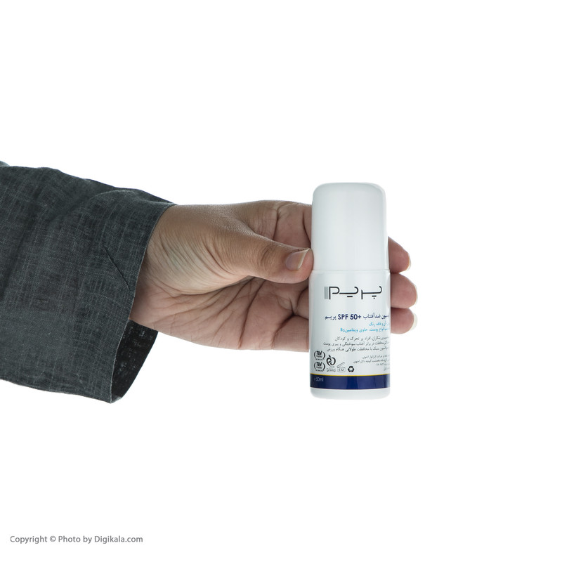 لوسیون ضد آفتاب پریم مدل Roll on SPF 50 حجم 50 میلی لیتر