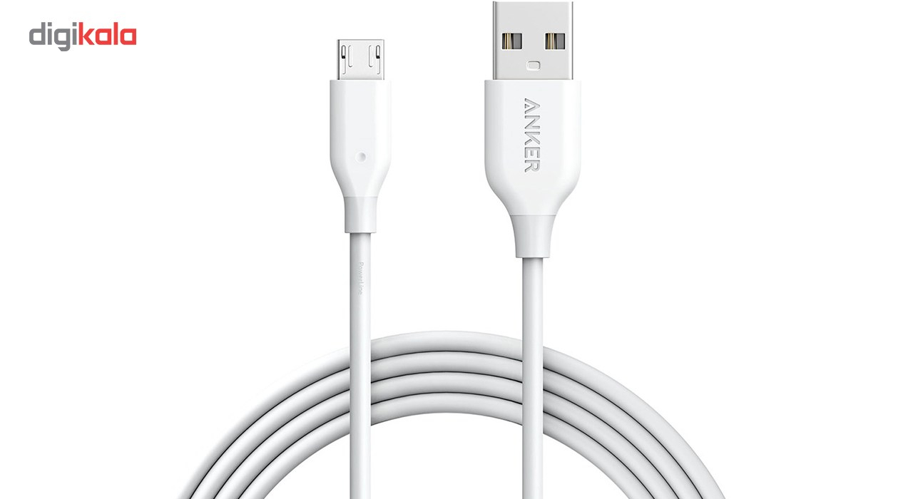 کابل تبدیل USB به microUSB انکر  مدل A8133 PowerLine طول 1.8 متر