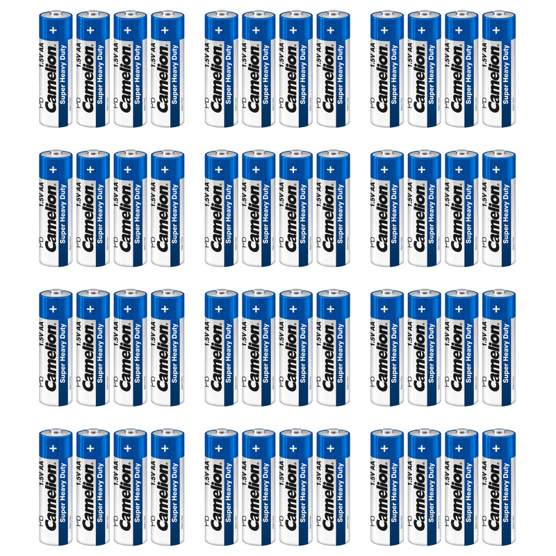 باتری قلمی کملیون مدل Super Heavy Duty بسته 48 عددی 
