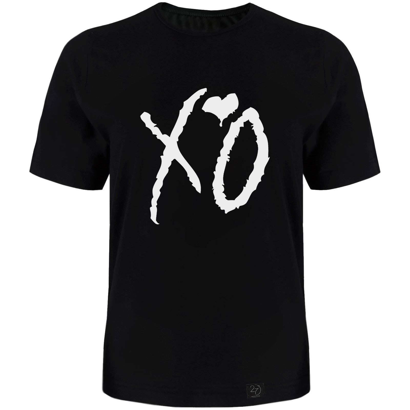  تی شرت آستین کوتاه مردانه 27 طرح XO کد TR08 رنگ مشکی -  - 1