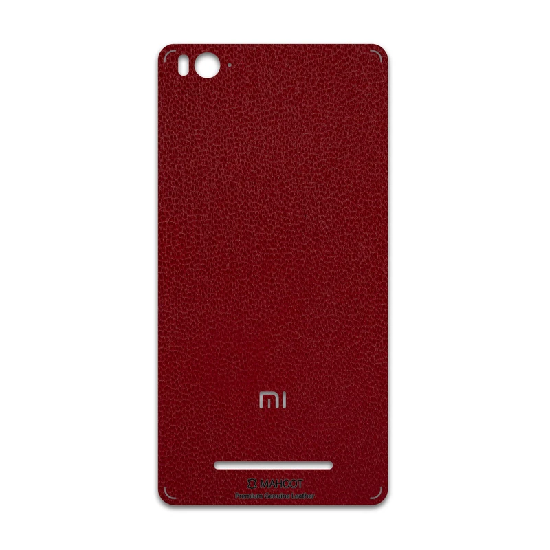 برچسب پوششی ماهوت مدل Red-Leather مناسب برای گوشی موبایل شیائومی Mi 4