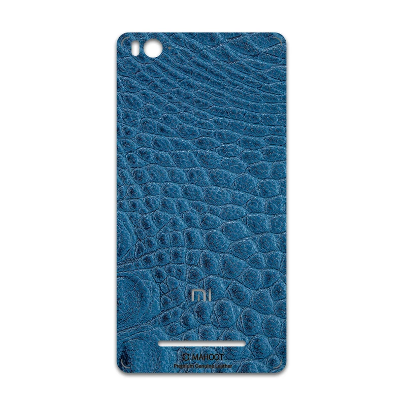 برچسب پوششی ماهوت مدل Blue-Crocodile-Leather مناسب برای گوشی موبایل شیائومی Mi 4
