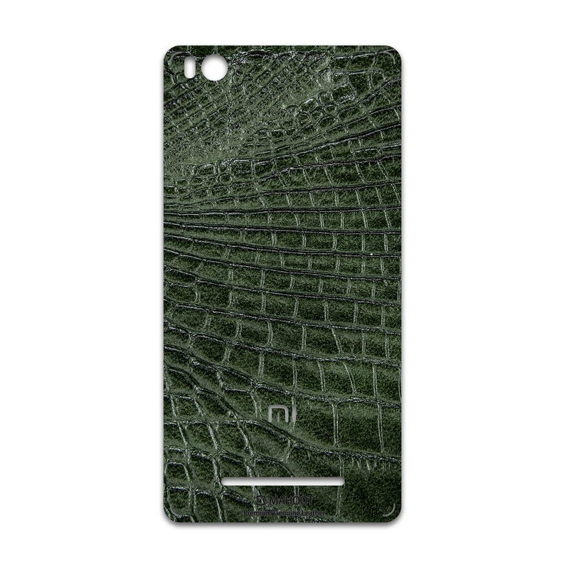 برچسب پوششی ماهوت مدل Green-Crocodile-Leather مناسب برای گوشی موبایل شیائومی Mi 4