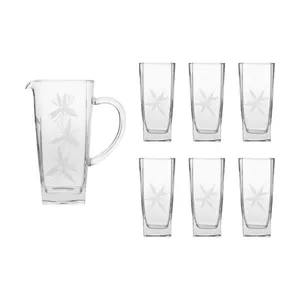 سرویس پارچ و لیوان 7 پارچه لومینارک مدل STERLING