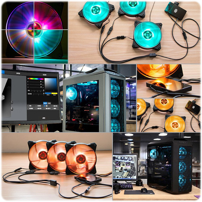 فن کیس کولر مستر مدل MasterFan Pro 140 Air Flow RGB 2