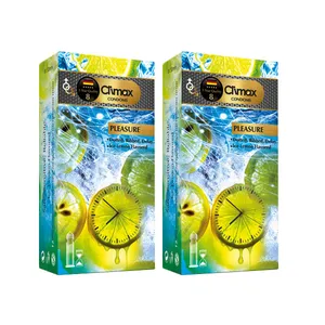 کاندوم کلایمکس مدل Pleasure 8 مجموعه 2 عددی
