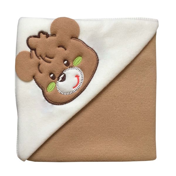 پتو نوزاد طرح خرس کد 78965 سایز 70×70 سانتی متر