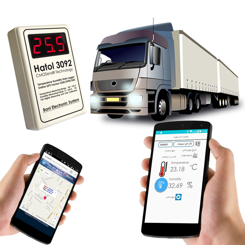 دیتالاگر دما و رطوبت هاتول مدل 3092