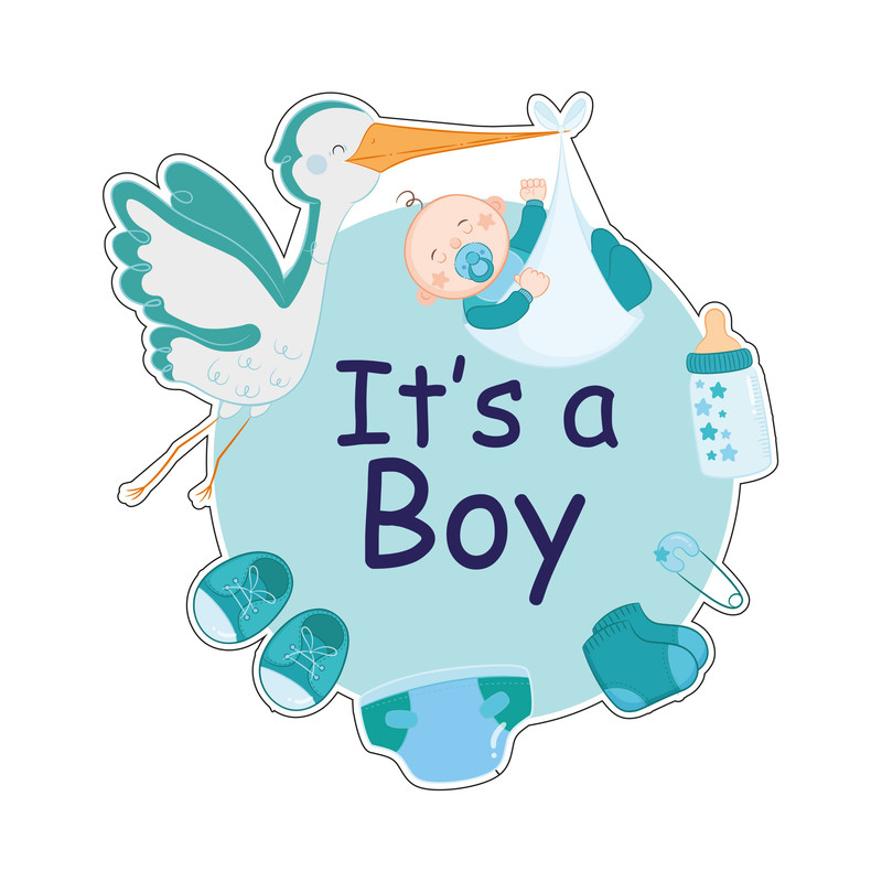 استیکر درب اتاق کودک طرح پسر کد 01