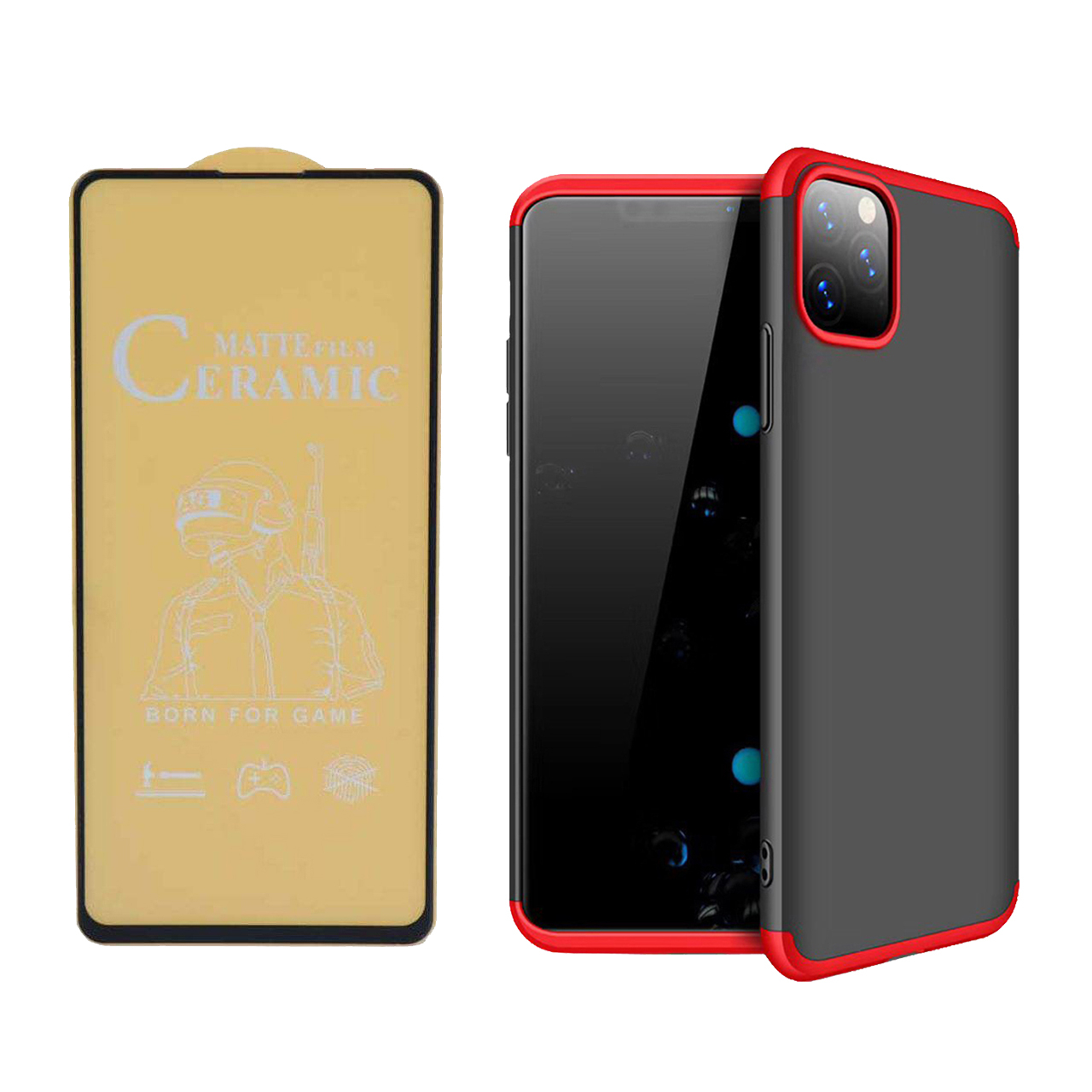 کاور 360 درجه مسیر مدل MGKNEW-MCRMCM-1 مناسب برای گوشی موبایل اپل iPhone 11 pro به همراه محافظ صفحه نمایش مات
