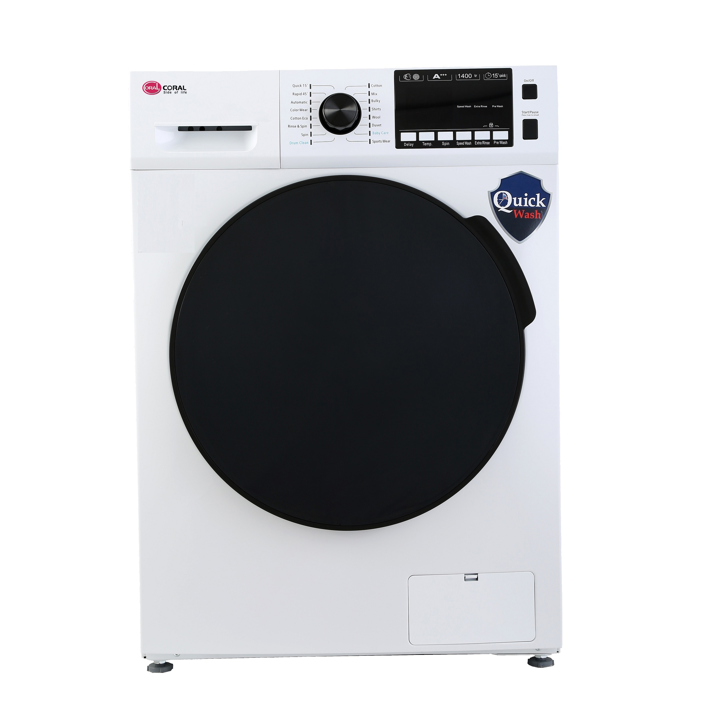 ماشین لباسشویی کرال مدل TFW-28415  ظرفیت 8 کیلوگرم