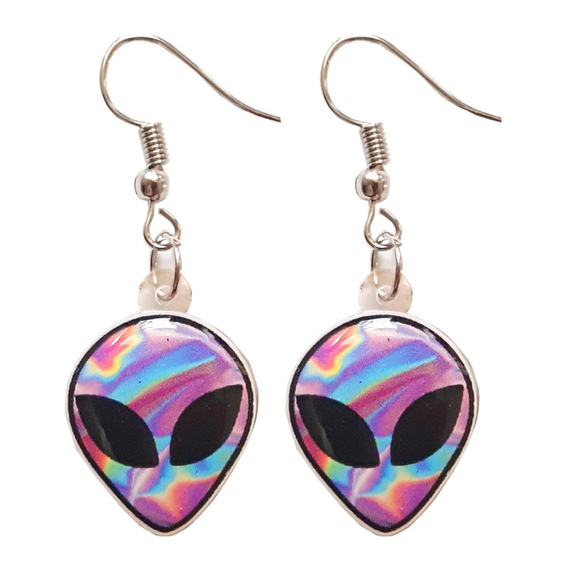 گوشواره دخترانه طرح فضایی کد 04 گوشواره دخترانه طرح فضایی کد 04