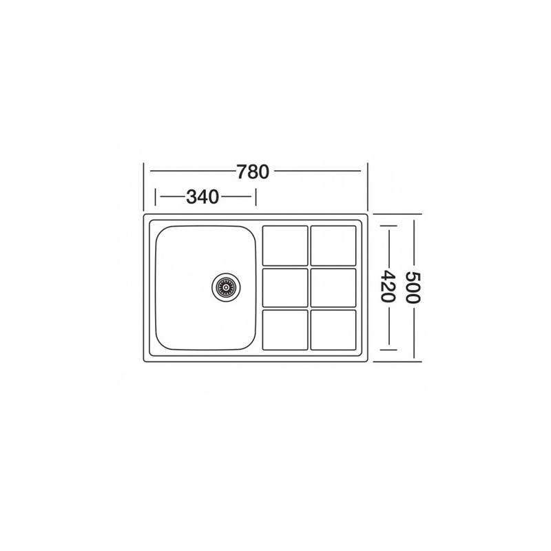 سینک لتو پلاس کد TX-24 توکار