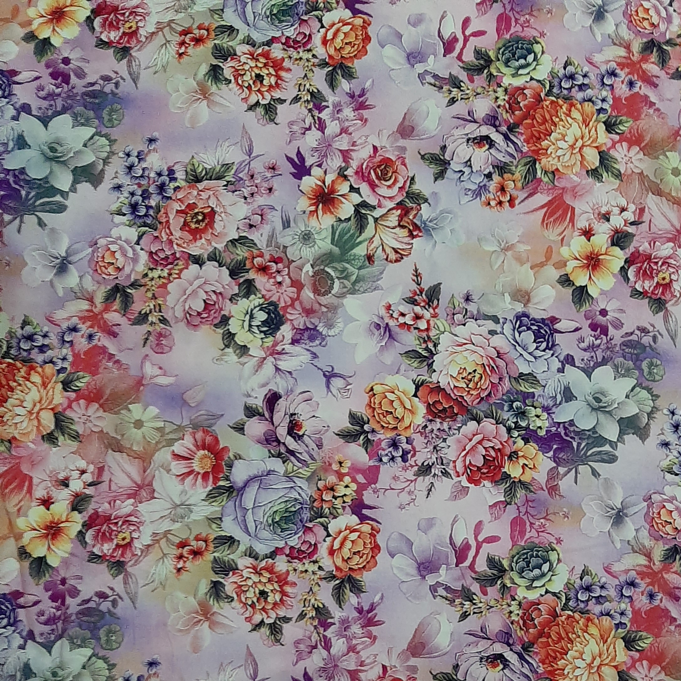 پارچه لباس طرح دسته گل کد ۰۰۰۹