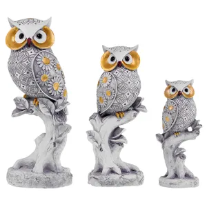 مجسمه مدل NZ039 طرح جغد مجموعه سه عددی