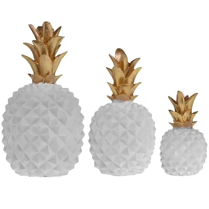 دکوری طرح آناناس مدل NZ040 مجموعه سه عددی