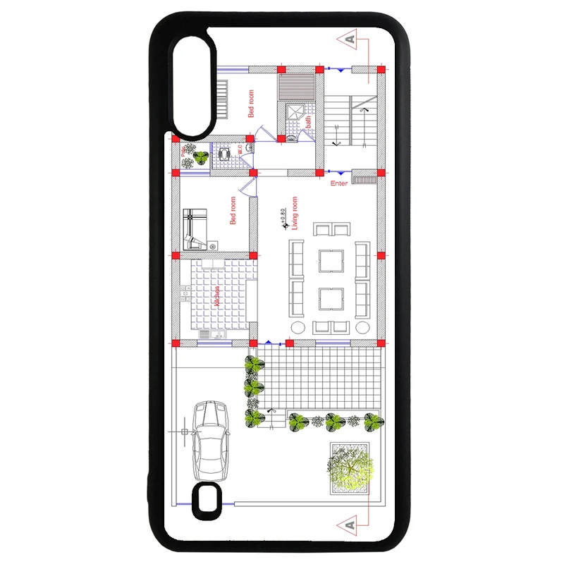کاور طرح نقشه کد 11050646 مناسب برای گوشی موبایل سامسونگ galaxy a10