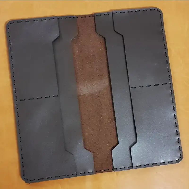 کیف پول چرمی طرح ماه تولد مرداد