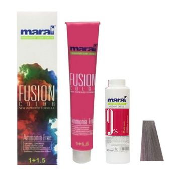 کیت رنگ مو مارال مدل Fusion شماره 6.109 حجم 100 میلی لیتر رنگ بنفش یاسی