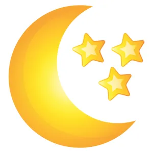 استیکر کلید و پریز طرح ماه و ستاره کد star03