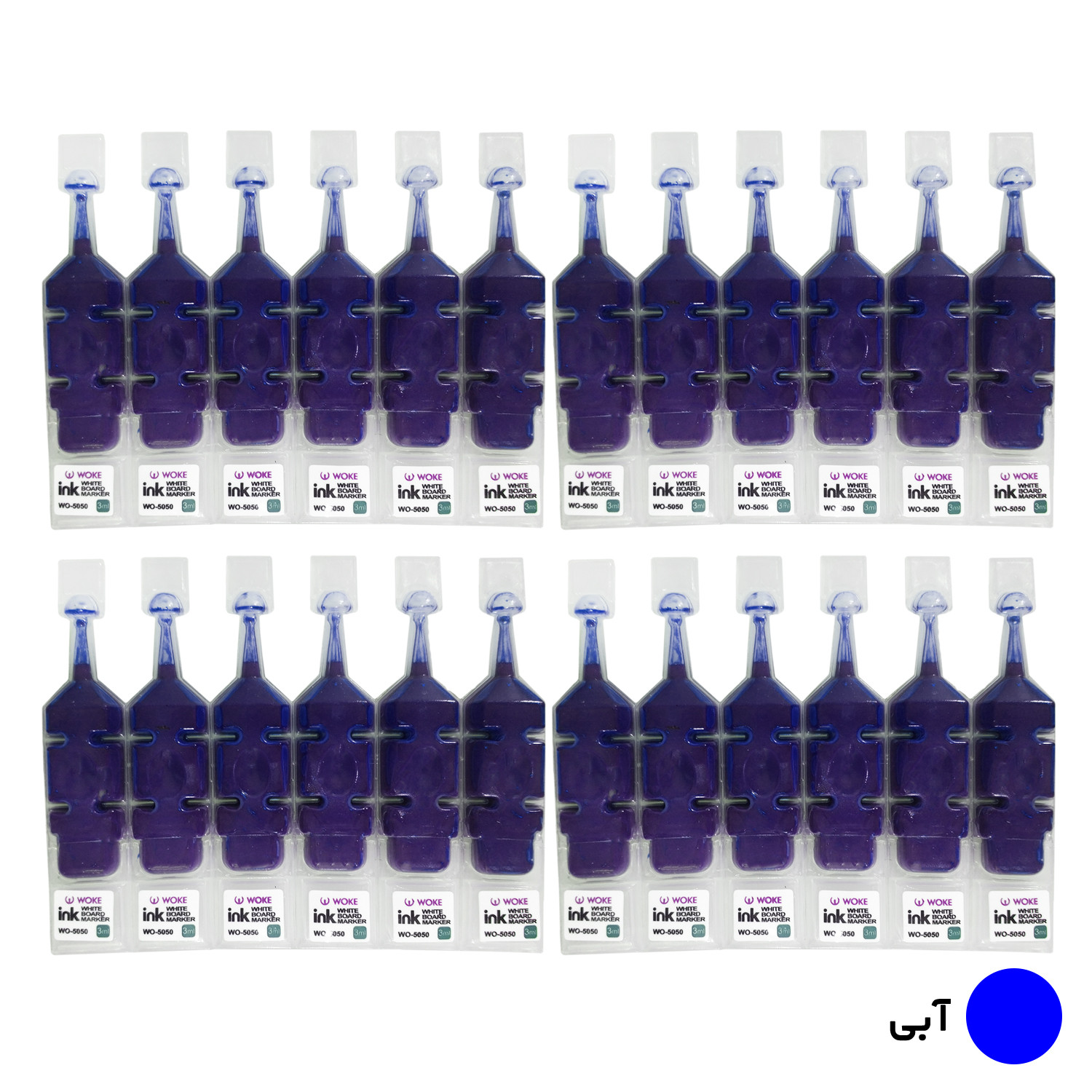 جوهر ماژیک وایت برد ووک کد W0-5050 بسته 24 عددی