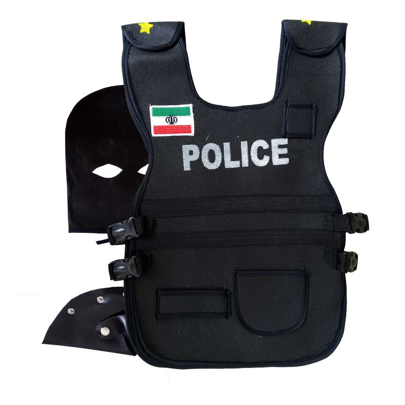 ست ایفای نقش مدل جلیقه ضد گلوله طرح پلیس مجموعه 3 عددی ست ایفای نقش مدل جلیقه ضد گلوله طرح پلیس مجموعه 3 عددی