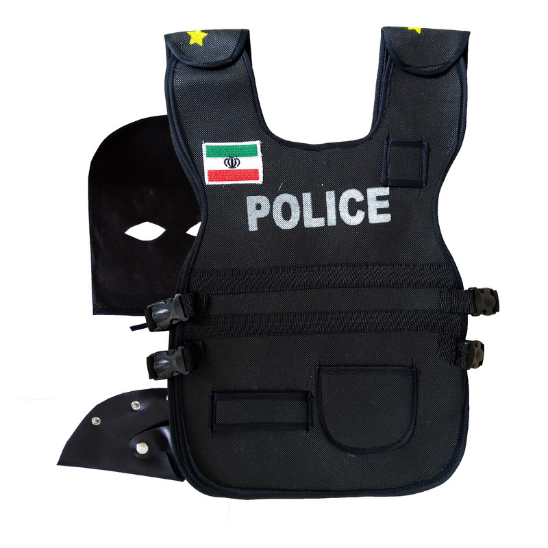 ست ایفای نقش مدل جلیقه ضد گلوله طرح پلیس مجموعه 3 عددی ست ایفای نقش مدل جلیقه ضد گلوله طرح پلیس مجموعه 3 عددی