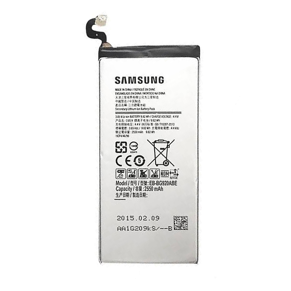 باتری موبایل مدل EB-BG920ABE ظرفیت 2550 میلی آمپر ساعت مناسب برای گوشی موبایل سامسونگ Galaxy S6