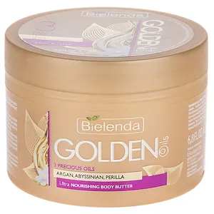 کرم نرم کننده بدن بی یلندا سری Golden Oils مدل Ultra Nourishing حجم 200 میلی لیتر