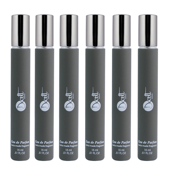 عطر جیبی مردانه دکلت مدل Black Afgano حجم 15 میلی لیتر مجموعه 6 عددی