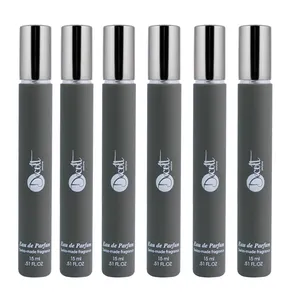 عطر جیبی مردانه دکلت مدل Black Afgano حجم 15 میلی لیتر مجموعه 6 عددی