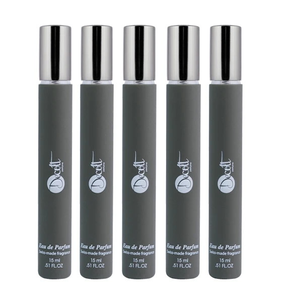 عطر جیبی مردانه دکلت مدل Black Afgano حجم 15 میلی لیتر مجموعه 5 عددی
