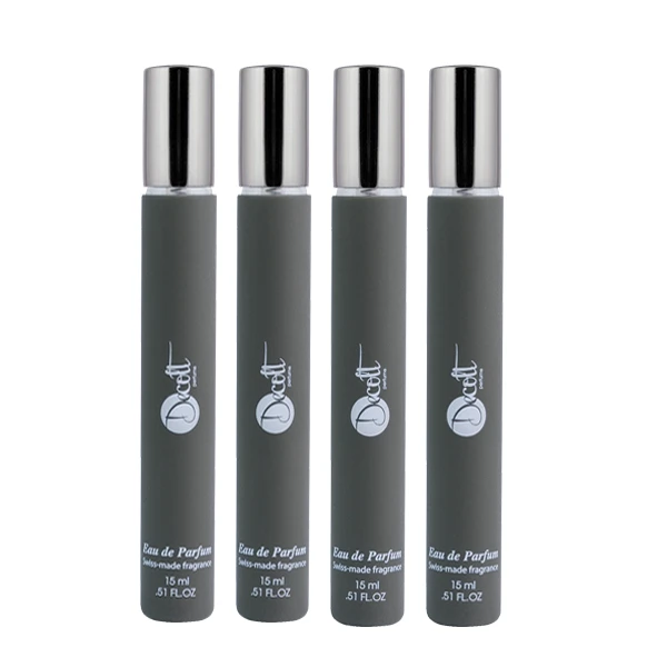 عطر جیبی مردانه دکلت مدل Black Afgano حجم 15 میلی لیتر مجموعه 4 عددی