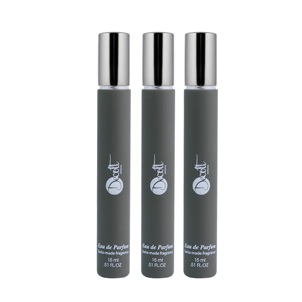 عطر جیبی مردانه دکلت مدل Black Afgano حجم 15 میلی لیتر مجموعه 3 عددی