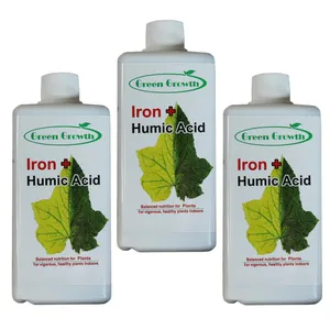 Green Growth Iron Plus Humic Acid Liquid Fertilizer Capacity 500 Ml Pack Of 3