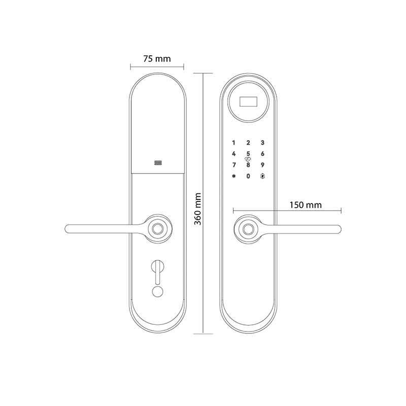 دستگیره در اچ تی ان پرایم مدل E30