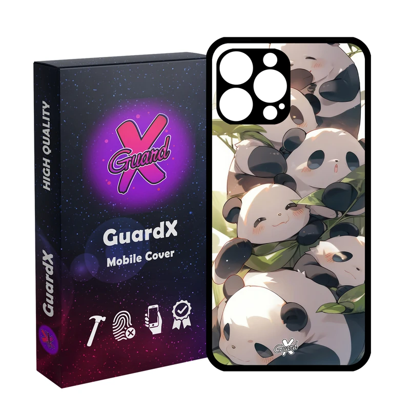 کاور گارد ایکس طرح پاندا مدل Glass10652 مناسب برای گوشی موبایل اپل iPhone 13 Pro Max