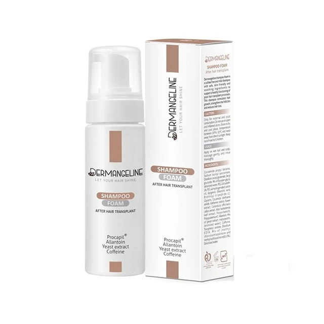 شامپو مو درمنجلین مدل Transplant حجم 200 میلی لیتر