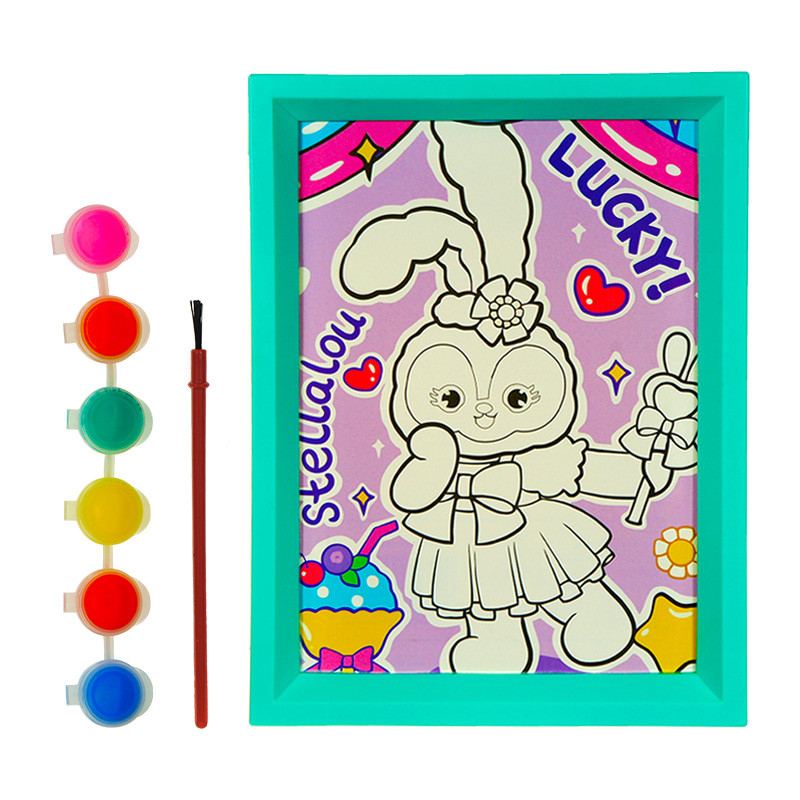 بسته رنگ آمیزی مدل Lucky مجموعه 8 عددی