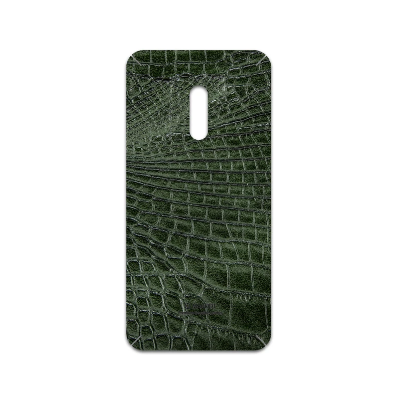 برچسب پوششی ماهوت مدل Green-Crocodile-Leather مناسب برای گوشی موبایل اپو Realme X
