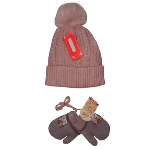 ست کلاه و دستکش  بافتنی نوزادی مدل B38408