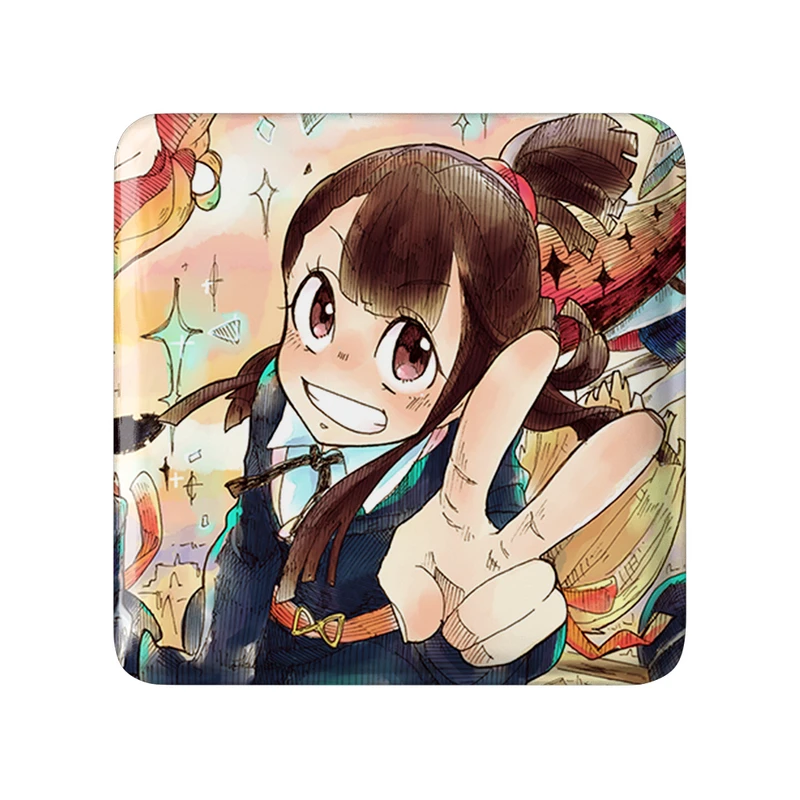 مگنت خندالو طرح اکو انیمه جادوگران کوچک Little Witch Academia  مدل مربعی کد 22854