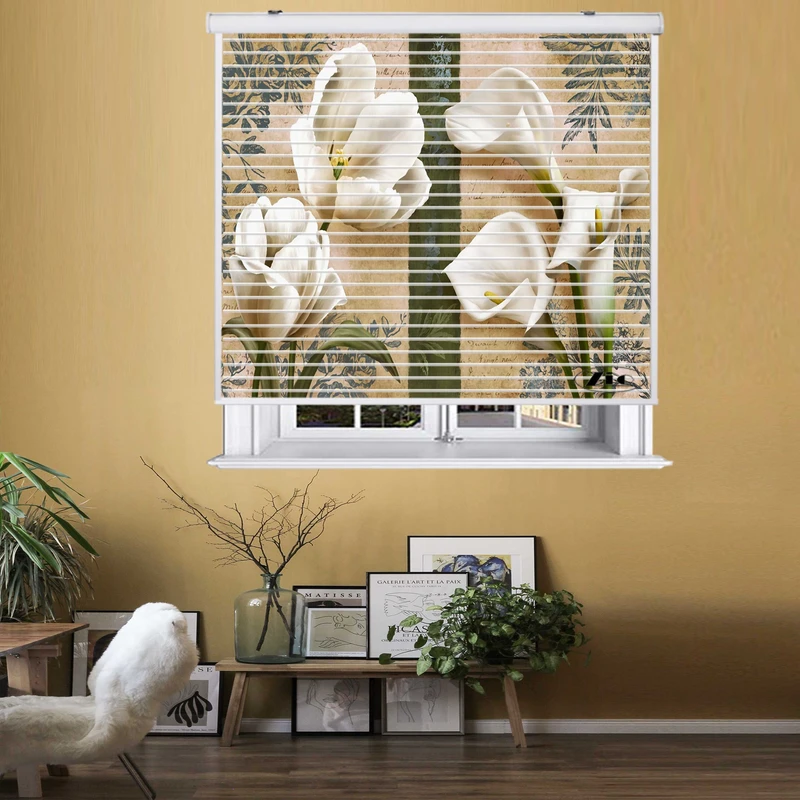 پرده زبرا زیو مدل سیلوئت 3D1449 سایز 150x150 سانتی متر