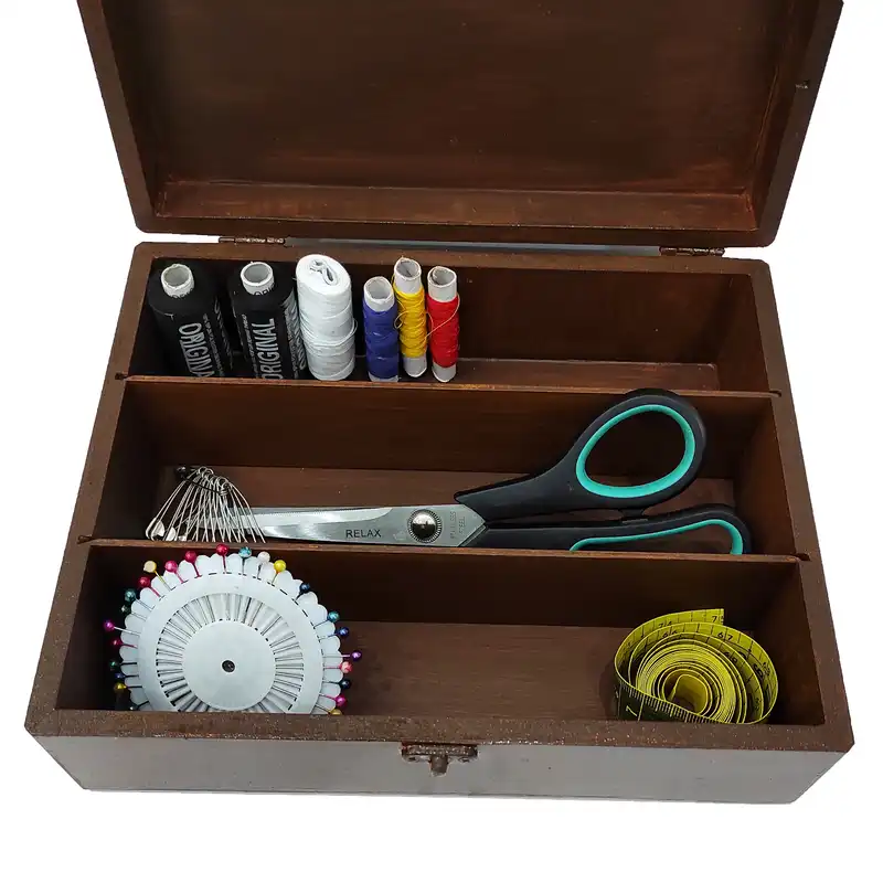 جعبه ابزار خیاطی مدل کلاسیک کد 2025