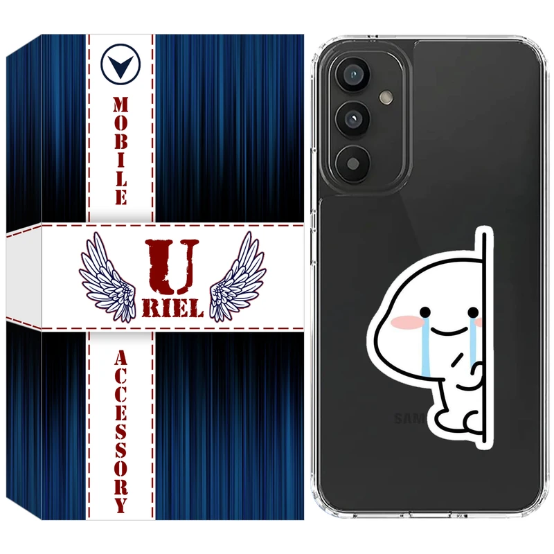 کاور یوریل مدل Clear کد 91 طرح اشک مناسب برای گوشی موبایل سامسونگ Galaxy S24 FE