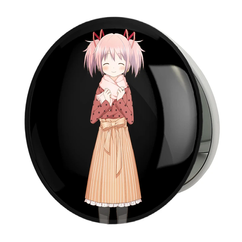آینه جیبی خندالو طرح مادوکا انیمه مادوکا مجیکا Madoka Magica مدل تاشو کد 18385 