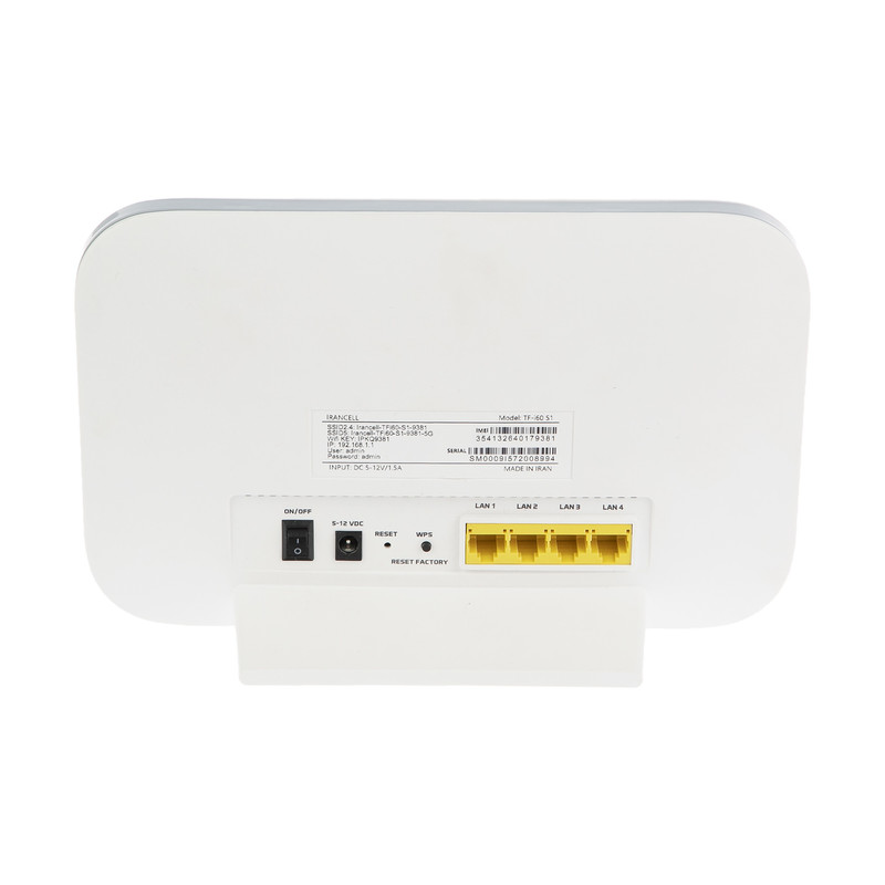 مودم 4G/TD-LTE مبنا تلکام مدل TD-i60 S1 به همراه سیم کارت و 500گیگ اینترنت یکساله